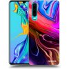 Picasee silikónový čierny obal pre Huawei P30 - Electric