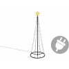Vianočná dekorácia - svetelná pyramída stromček - 180 cm teplá biela