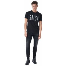 Salsa Jeans pánske tričko čierne