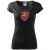 Valach Tričko Slovenský znak Dámske retro pure Čierne-XXL XXL (52-54)