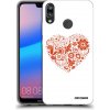 Picasee silikónový čierny obal pre Huawei P20 Lite - Veľké srdce