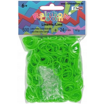 RAINBOW LOOM Original gumičky 600 kusov limetkovo zelené