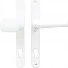 Dverové kovanie pre vstupné dvere RICHTER RHD.005.92 (F9016), madlo/klika, Otvor na cylindrickú vložku PZ, RICHTER BIELA (RAL 9016M), 92 mm