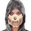 Maska na tvár Guirca Plastová maska zombie, čierna
