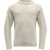 Vlněný svetr DEVOLD Nansen Wool Sweater - Grey Melange Velikost: XS