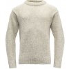 Vlněný svetr DEVOLD Nansen Wool Sweater - Grey Melange Velikost: XL