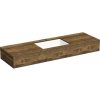 Kompaktná doska pod umývadlo s umývadlom Intedoor TRENTA Compact dub x 60 cm až 160 cm x 50 cm S výrezom