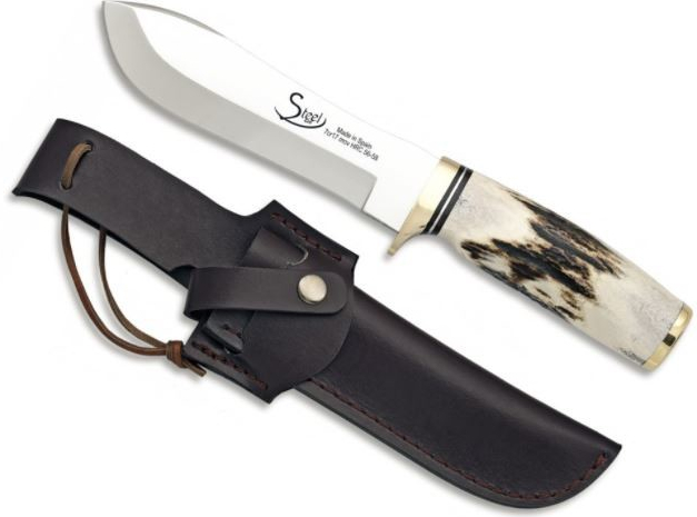 Albainox Lovecký nôž s rukoväťou z pravého jelenieho parohu - 14 cm od  63,87 € - Heureka.sk