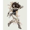 ZUTY Maľovanie podľa čísel - WONDER WOMAN ČIERNOBIELY PLAGÁT III Rámovanie: vypnuté plátno na rám, Rozmer: 40x50 cm