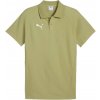 Pánske polo tričko Puma, TEAMEVOSTRIPE POLO Khaki,Biela S