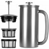 Espro French press kávovar PRESS P7 950 ml, strieborná, brúsená nerezová oceľ