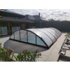 Alukov Prestrešenie AZURE KOMPAKT pre bazén Compasspools Briliant 66, vnútorný rozmer prekrytia: 3,75 m x 7,0 m