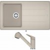 Franke BFG 611-86 sahara + Franke FC 9547.082 NOVARA PLUS sahara