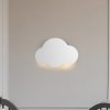 TK Lighting Nástenné svietidlo Cloud, biele, oceľ, nepriame svetlo, 38 x 27 cm - 4964