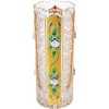 Broušená váza - válec, Zlatá, Royal Crystal, 18 cm