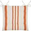 STOF Podsedák Manduel 38x38 cm bílý/oranžový