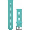 Garmin řemínek Quick Release 20mm, silikonový modrý, stříbrná přezka 010-11251-1Q