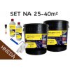 SET na 25-40m2 (42kg) - 2x Tekutá guma ALFEMA TG500 hnedá 20 kg, 2x Penetrácia ALF PR40 1kg, náradie