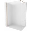 Mexen Kioto-X sprchová stena Walk-in 160 x 200 cm, mráz 10 mm, ružové zlato - 800-160-101-60-30-X
