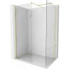 Mexen Kioto-X sprchová zástena Walk-in 80 x 70 cm, priehľadná 10 mm, zlatá kartáčovaná - 800-080-202-55-00-070-X