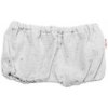 Baby Nellys mušelínové letné kraťasky Stars sivé
