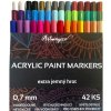 Artmagico Akrylové fixky Extra jemný hrot 0,7 mm - 42 farieb