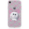 AppleMix Kryt Secret Life of Pets pre Apple iPhone Xr - gumový - priehľadný / králik Snehuliak