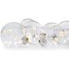 Solight sada LED vianočných gulí s hviezdami veľ. 8cm 6ks 30LED časovač tester 3xAA USB