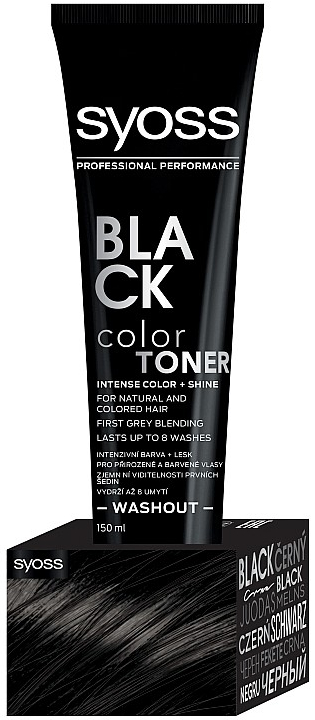 Syoss Color Toner Washout dočasná intenzívna farba na vlasy Čierna 150 ml  od 5,52 € - Heureka.sk