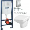 Grohe Rapid SL pre závesné WC 38528SET s chrómovou doskou + WC CERSANIT CLEANON CARINA + SEDADLO 38772001 CA1