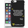 Picasee silikónový čierny obal pre Apple iPhone 6 Plus/6S Plus - Kazma - MŮŽETE DOKÁZAT, CO BUDETE CHTÍT