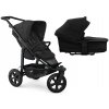 TFK Mono3 2v1 Black Combi carrycot + Seat unit Nenafukovacie kolesá (s výplňou) Hlboká vanička Black