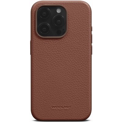 Woolnut Leather Case for iPhone 15 Pro - Cognac