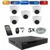 Amiko IP 5 kamerový set, Manual Zoom, 5Mpix, Dome (1505K5) (Amiko)