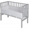 roba Co-Sleeping Bed 2 in 1 (mattress, nest & barrier) 2024 Taupe Style silver grey postieľka pripevniteľná k rodičovskej posteli