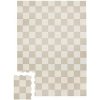 3 Sprouts Penová hracia podložka Checkerboard Beige
