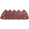 LUX-TOOLS Brúsny papier pre delta brúsky, 6 otvorov, K40, 105 mm, 5 ks