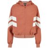 Ladies Crinkle Batwing terracotta whitesand