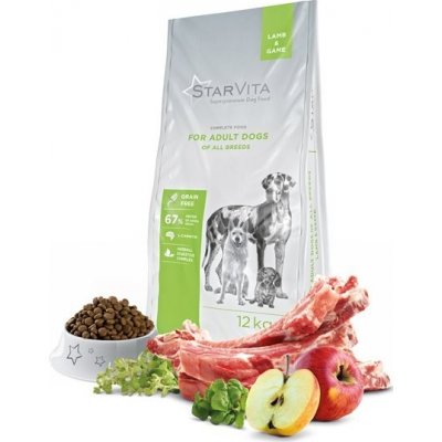 Starvita pre dospelé psy jahňa,zverina 12 kg