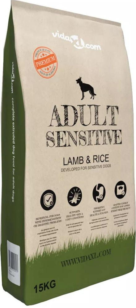 vidaXL Prémiové Adult Sensitive Lamb & Rice 15 kg