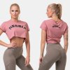 NEBBIA - Voľný Crop Top Fit and Sporty 583 (old rose) - L