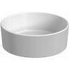 Jika Cubito Pure okrúhle keramické umývadlo na dosku priemer 40 cm Biela matná H8184207571121