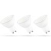 SPECTRUM - 3x ŽiarovkaMILKY - 6W - SMD - 500lm - 120° - 230V - Teplá biela / 3000°K - GU10