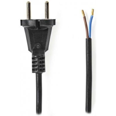 NEDIS napájecí kabel k vysavači/ CEE 7/17/ 250 V AC/ PVC/ černý/ bulk/ 15m (CEGL11940BK150)