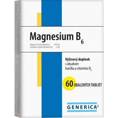 Generica Magnesium B6 20 šumivých tabliet od 2,89 € - Heureka.sk