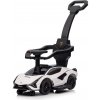 mamido Detské odrážadlo auto s vodiacou tyčou Lamborghini Sian biele