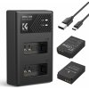 K&F LP-E12 Digital Camera Dual Battery with Dual Channel Charger, for Canon Camera Charger K&F Concept