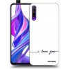 Picasee silikónový čierny obal pre Honor 9X Pro - Milujem ťa