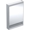GEBERIT KÚPEĽNE Zrkadlová skrinka Geberit ONE s výklenkom a ComfortLight, s jednými dvierkami, 505.830.00.1