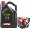 Olej Motul 5100 10W40 4L + Olejový filter K&N KN303 4T Yamaha Honda Kawasaki